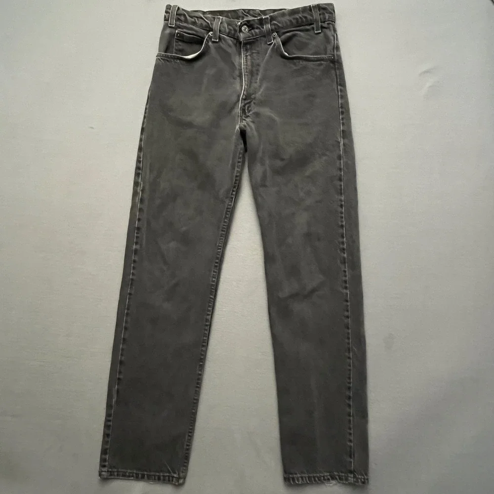 VTG Levi's jeans Orange Tab 505 Gray  Mens 30x31 Made USA Straight Leg Faded